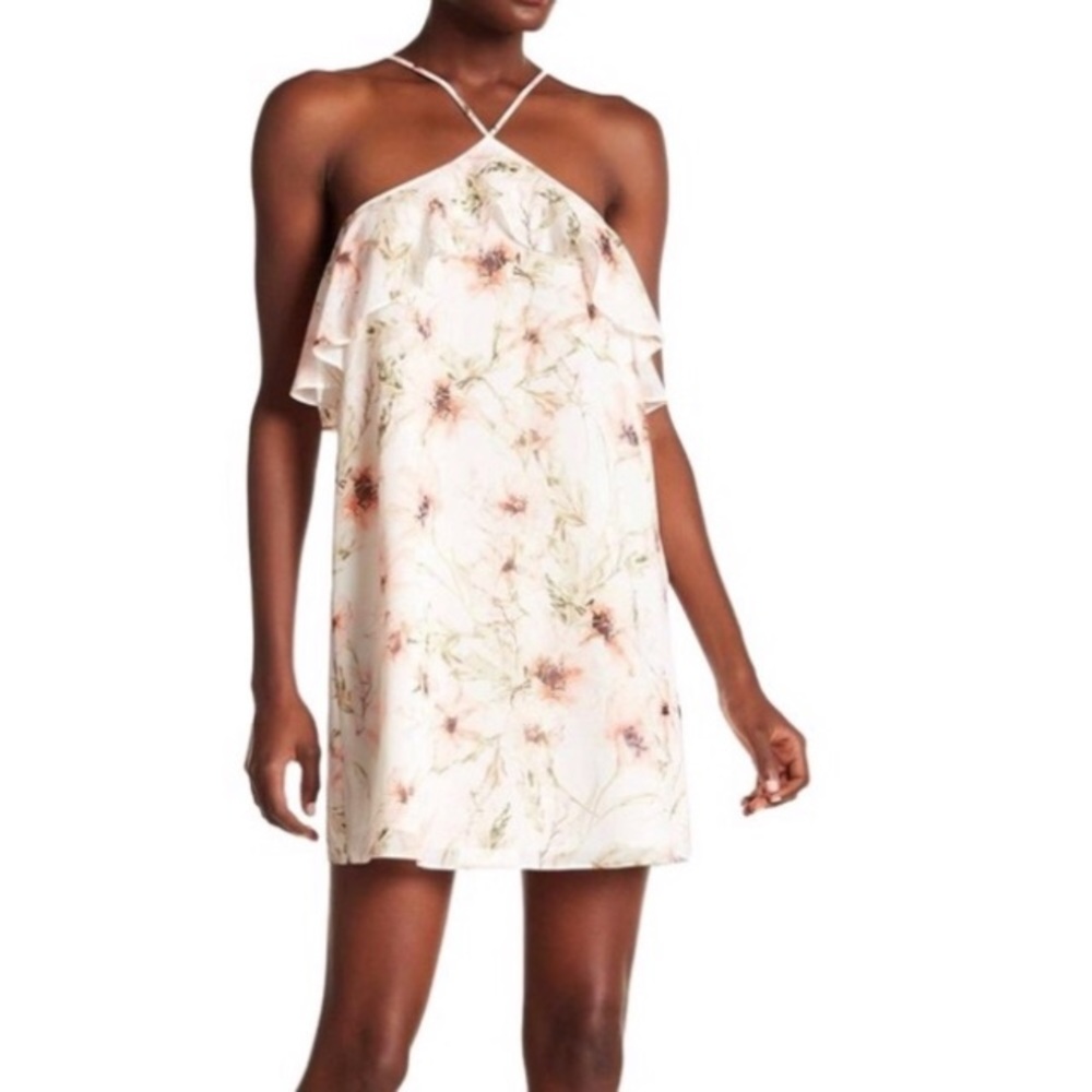 NWT Haute Hippie The Ashbury halter style sleeveless adjustable floral dress